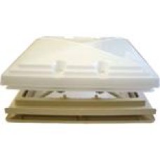 MPK Roof Light vent with Opaque dome fly screen white MPK 420 400 x 400mm Caravan Motorhome SC241white